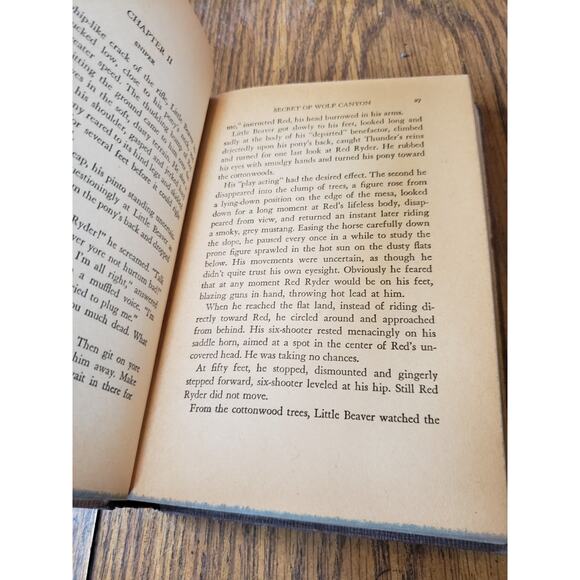 Red Ryder and the Secret of Wolf Canyon by Fred Harman 1941 Illustrated HC - Picture 9 of 14